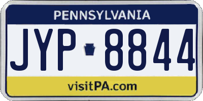 PA license plate JYP8844