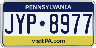 PA license plate JYP8977