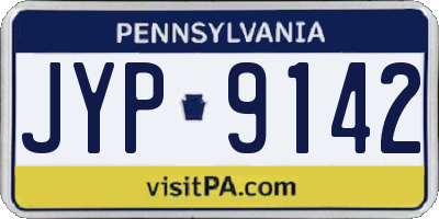PA license plate JYP9142