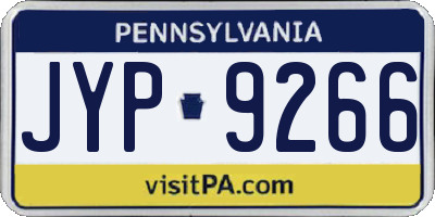 PA license plate JYP9266