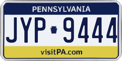 PA license plate JYP9444