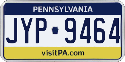 PA license plate JYP9464
