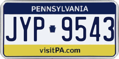 PA license plate JYP9543