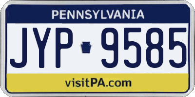 PA license plate JYP9585