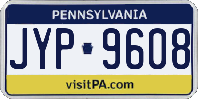 PA license plate JYP9608
