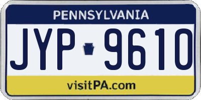 PA license plate JYP9610