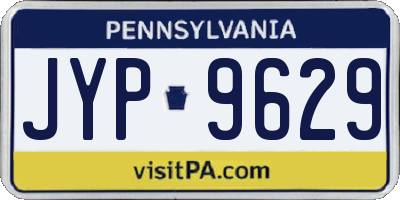 PA license plate JYP9629