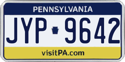 PA license plate JYP9642