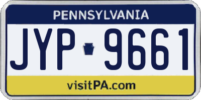 PA license plate JYP9661