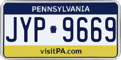 PA license plate JYP9669