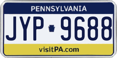 PA license plate JYP9688