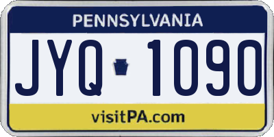 PA license plate JYQ1090