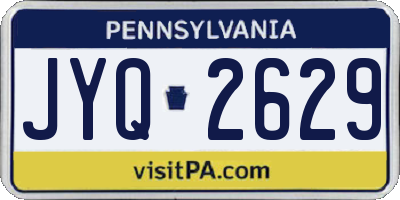PA license plate JYQ2629