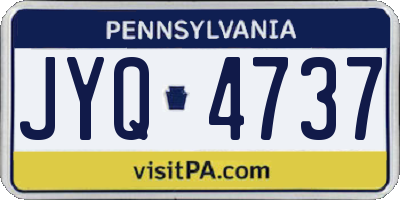 PA license plate JYQ4737