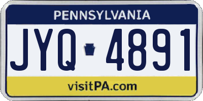 PA license plate JYQ4891