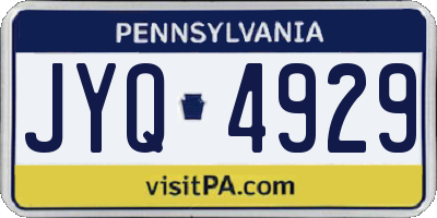 PA license plate JYQ4929