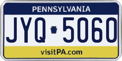 PA license plate JYQ5060