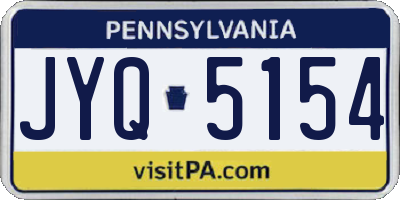 PA license plate JYQ5154