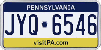 PA license plate JYQ6546