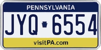 PA license plate JYQ6554