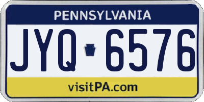 PA license plate JYQ6576
