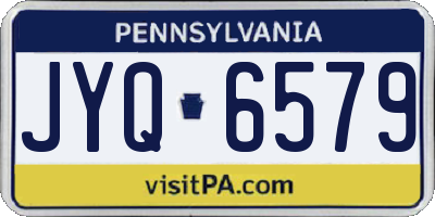 PA license plate JYQ6579