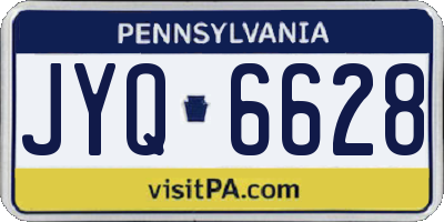 PA license plate JYQ6628