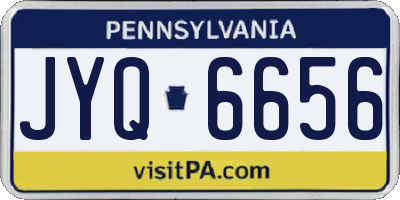 PA license plate JYQ6656