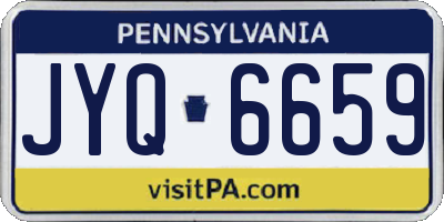 PA license plate JYQ6659