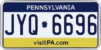 PA license plate JYQ6696