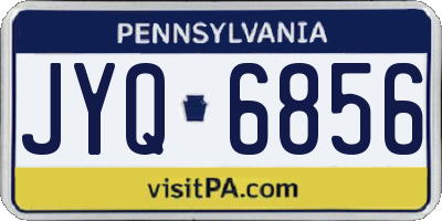 PA license plate JYQ6856