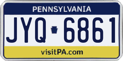 PA license plate JYQ6861