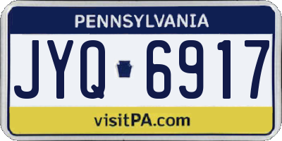 PA license plate JYQ6917