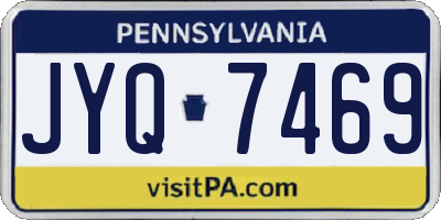 PA license plate JYQ7469
