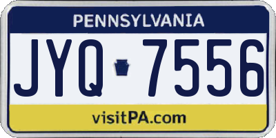 PA license plate JYQ7556