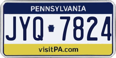 PA license plate JYQ7824