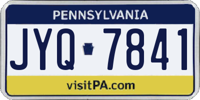 PA license plate JYQ7841