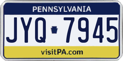 PA license plate JYQ7945