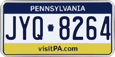 PA license plate JYQ8264