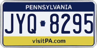 PA license plate JYQ8295