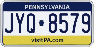 PA license plate JYQ8579