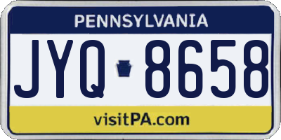 PA license plate JYQ8658