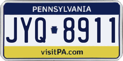 PA license plate JYQ8911
