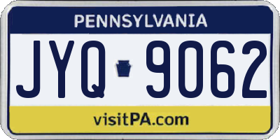 PA license plate JYQ9062