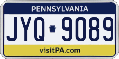 PA license plate JYQ9089