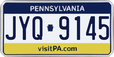 PA license plate JYQ9145
