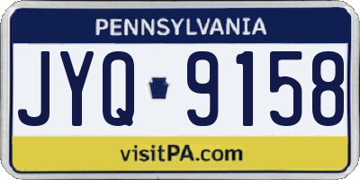 PA license plate JYQ9158