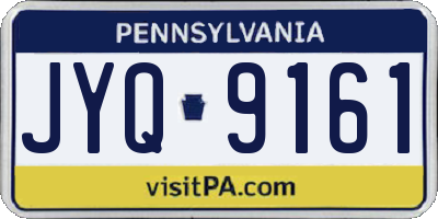 PA license plate JYQ9161