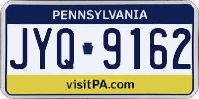PA license plate JYQ9162