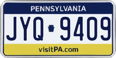 PA license plate JYQ9409
